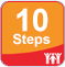 10-steps program icon